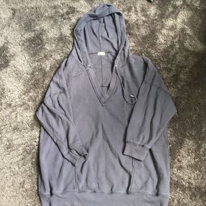 Gray Hooded Sweatshirt
